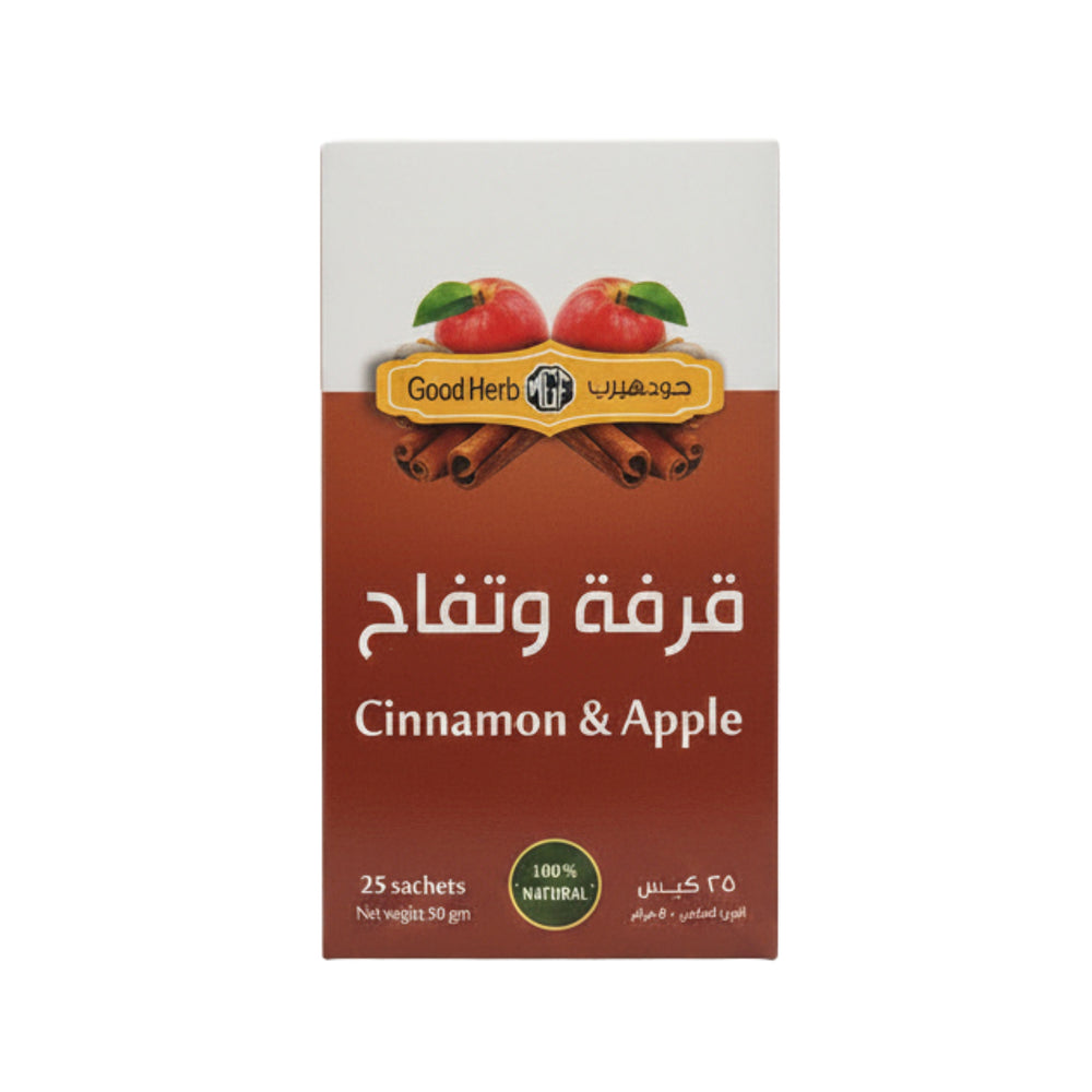 جود هيرب مشروب أعشاب قرفة وتفاح 25 كيس 50 جرام