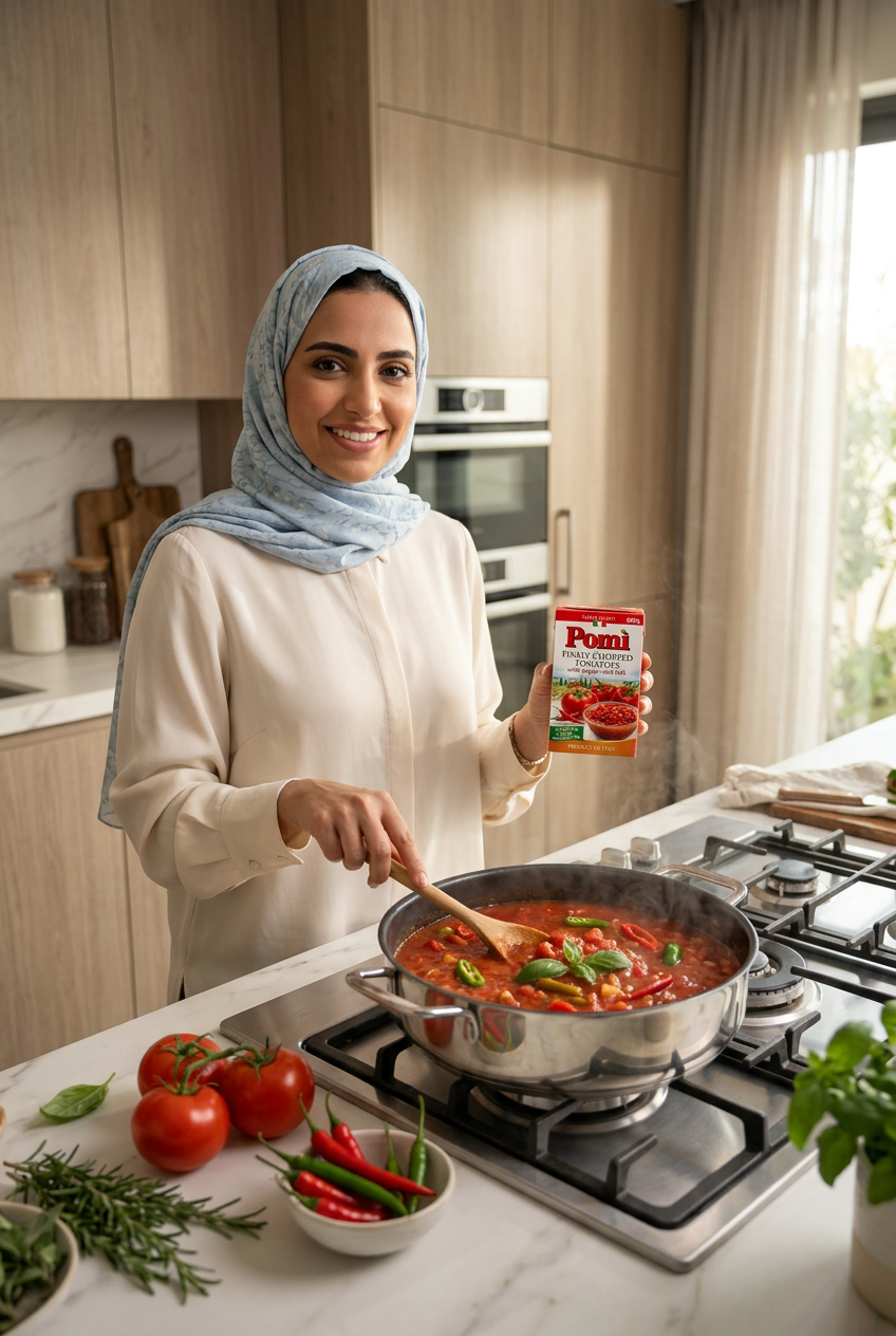 طماطم مفرومة ناعمة حارة 390 غرام