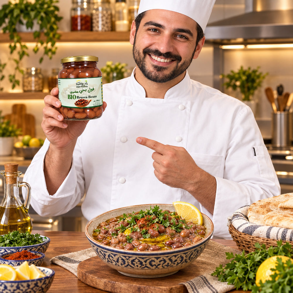 فول بني عضوي من زاد ماضينا 350 جرام