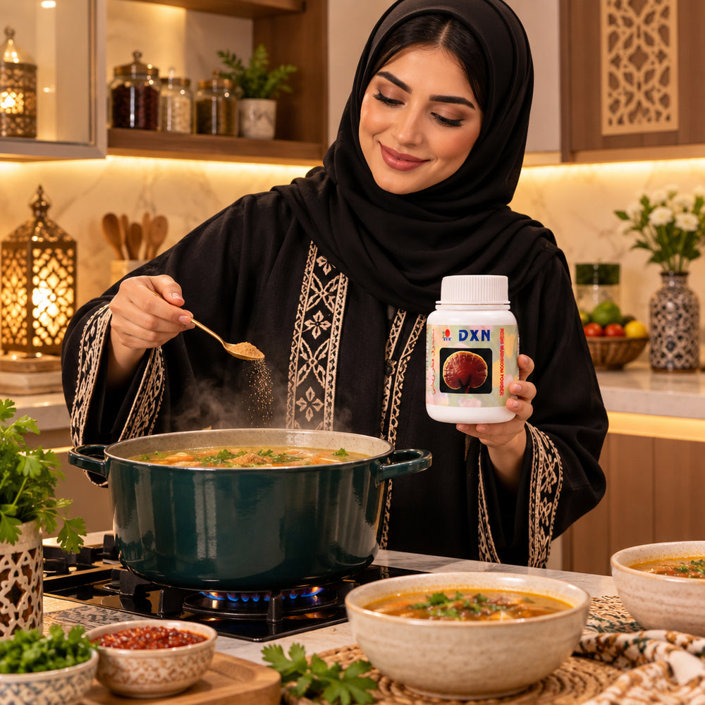 مسحوق فطر ريشي عضوي دي إكس إن 70 جرام