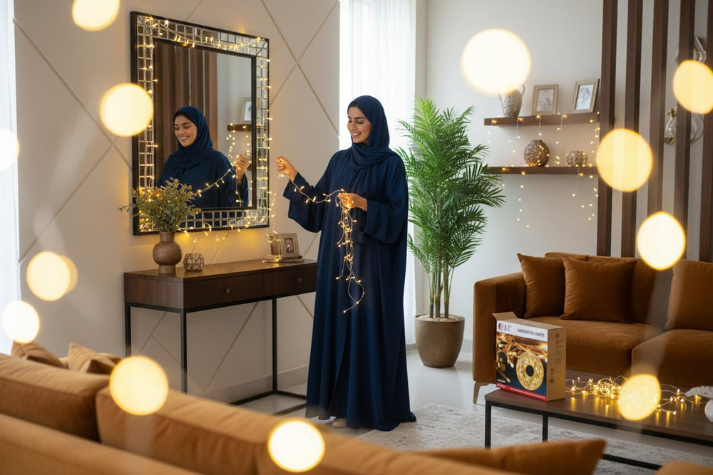 شريط إضاءة زخرفي ليد بطول 25 متر أصفر دافئ من  DLC