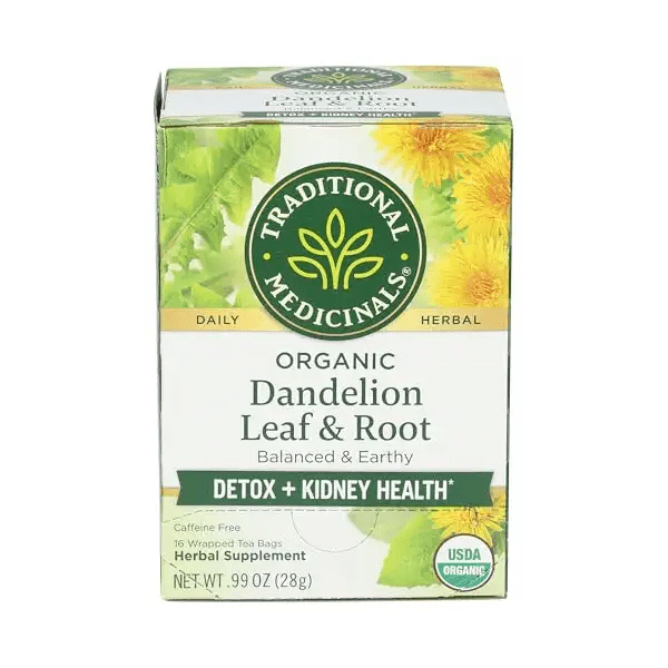 شاي أوراق وجذور الهندباء العضوي خالٍ من الكافيين