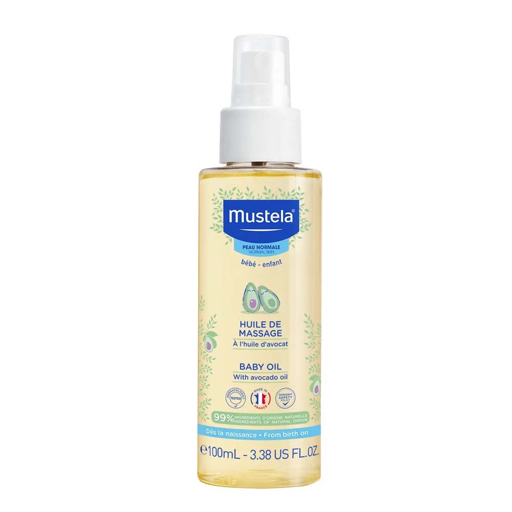 Mustela Bébé Baby Body Oil Moisturizes and Soothes from Birth 100ml