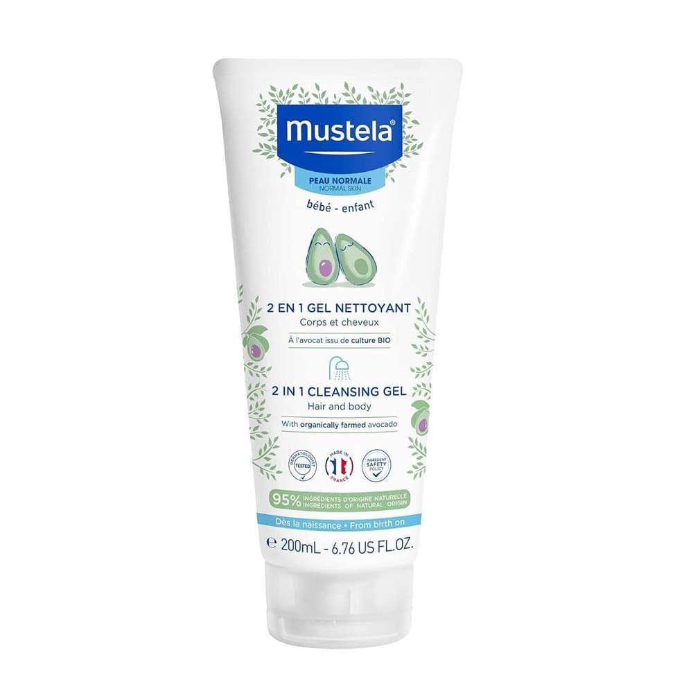 Mustela Double Wash for Hair and Body to Maintain Baby's Daily Hygiene 200ml