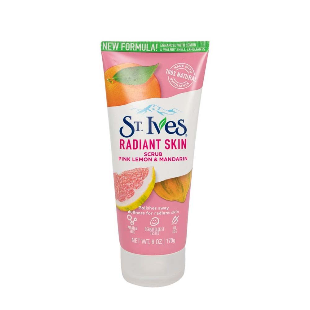 St. Ives Pink Lemon &amp; Mandarin Glowing Scrub - 170g