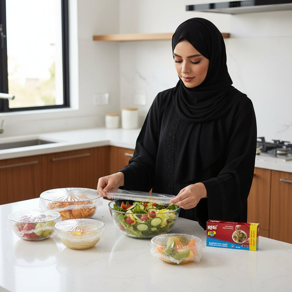 أغطية حفظ الأطعمة رايت 180 قطعة مقاس حتى 42 سم