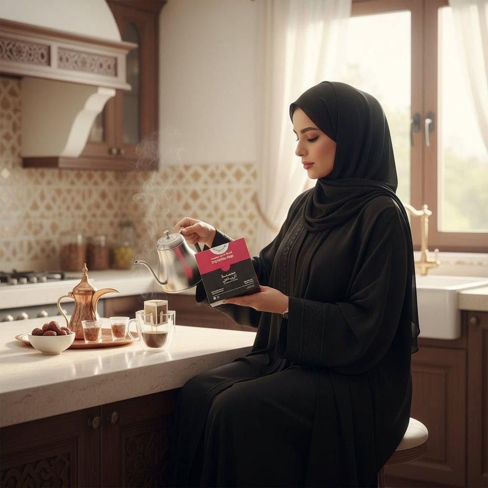 أظرف قهوة مختصة  محصول شارع الثميري 5 أظرف × 15 جرام