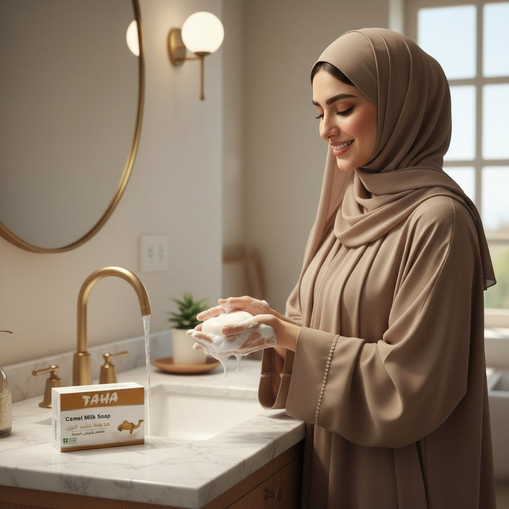 صابونة حليب الإبل من طه 125 جرام