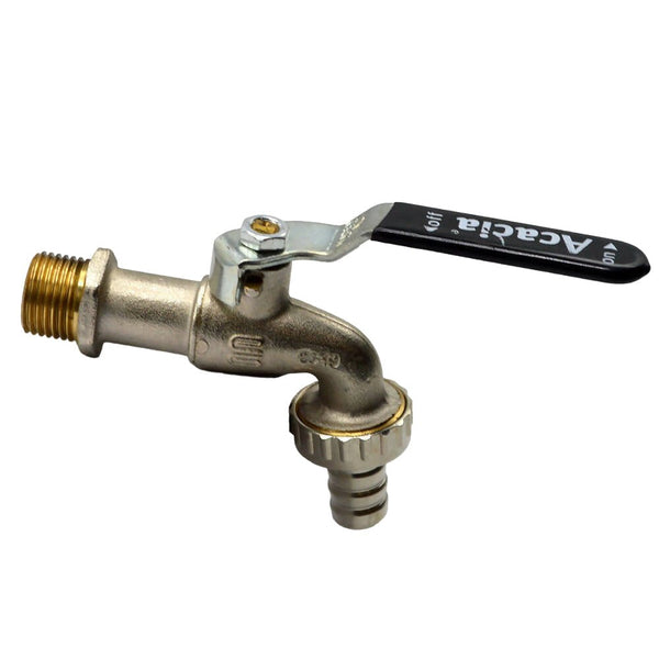 Italian made single line ball valve. Half inch brass.