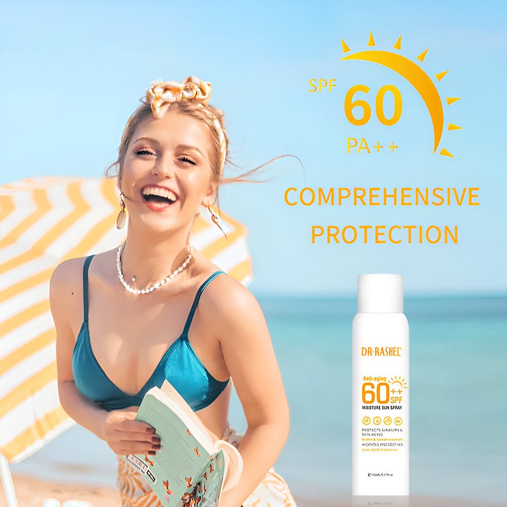 Anti-aging moisturizing sunscreen spray SPF 60++, 150 ml.
