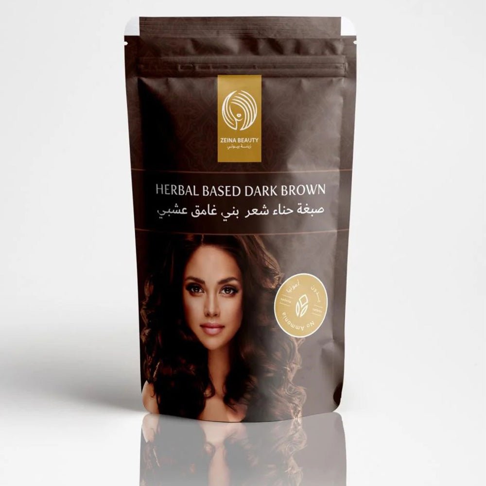Zina Beauty Dark Brown Herbal Henna Hair Dye 100g