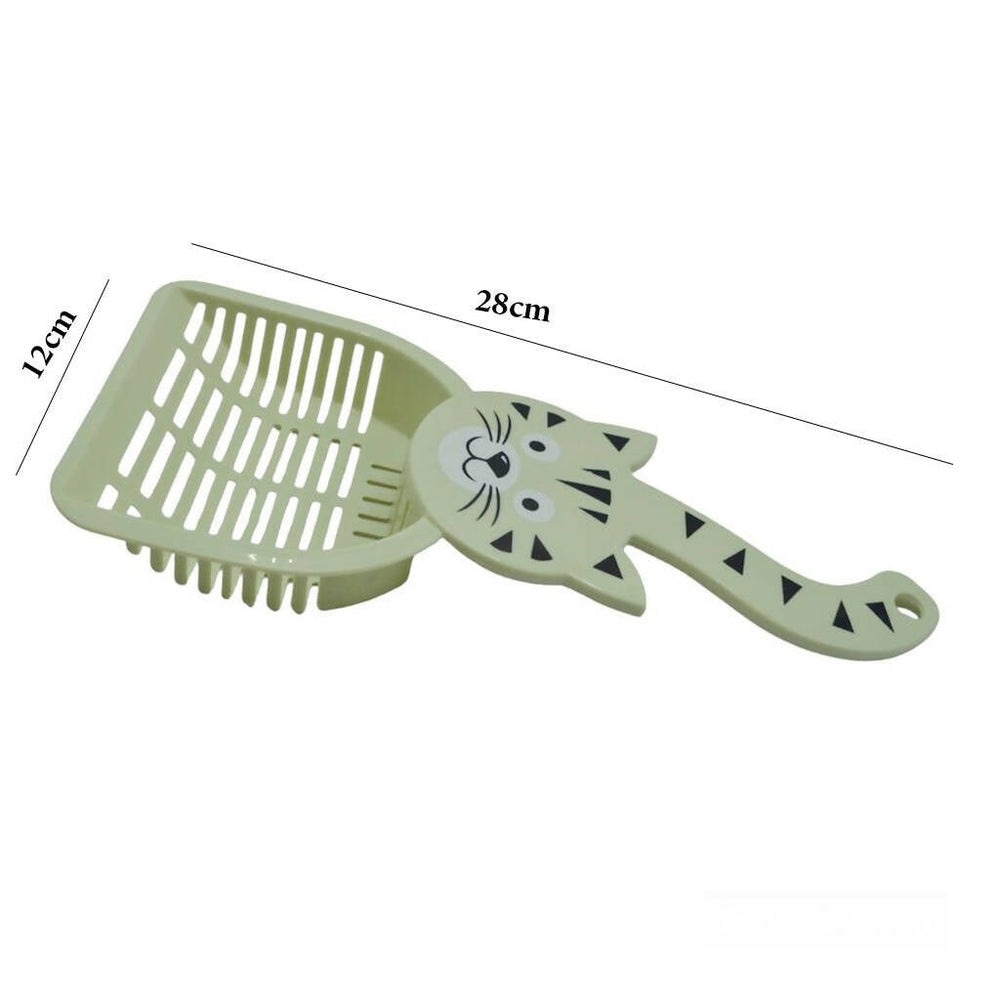 Plastic scoop for cat and pet litter 