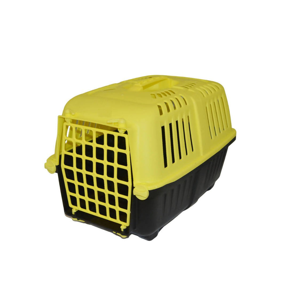 Plastic cat and dog transport cage 