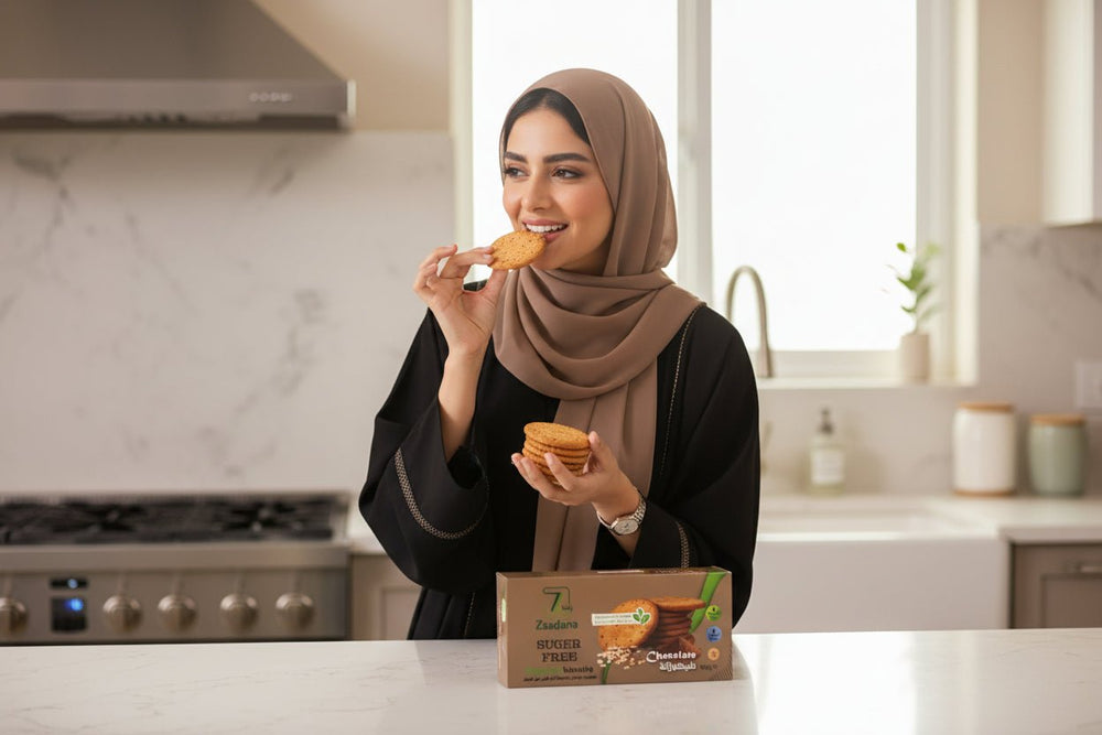 بسكويت دايجستف بالشيكولاتة خالي من السكر 180 جم زادنا