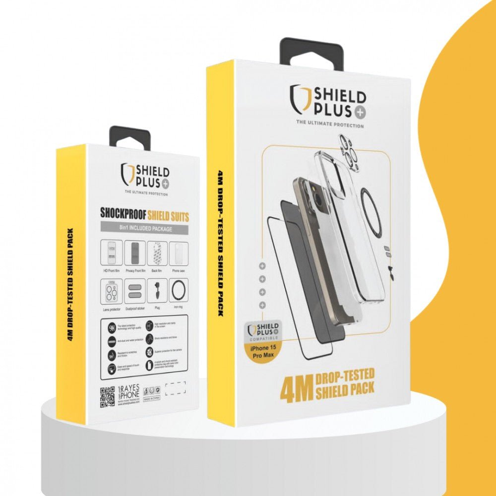 1 in 8 Protection Package for iPhone 15 Pro Max Shield Plus