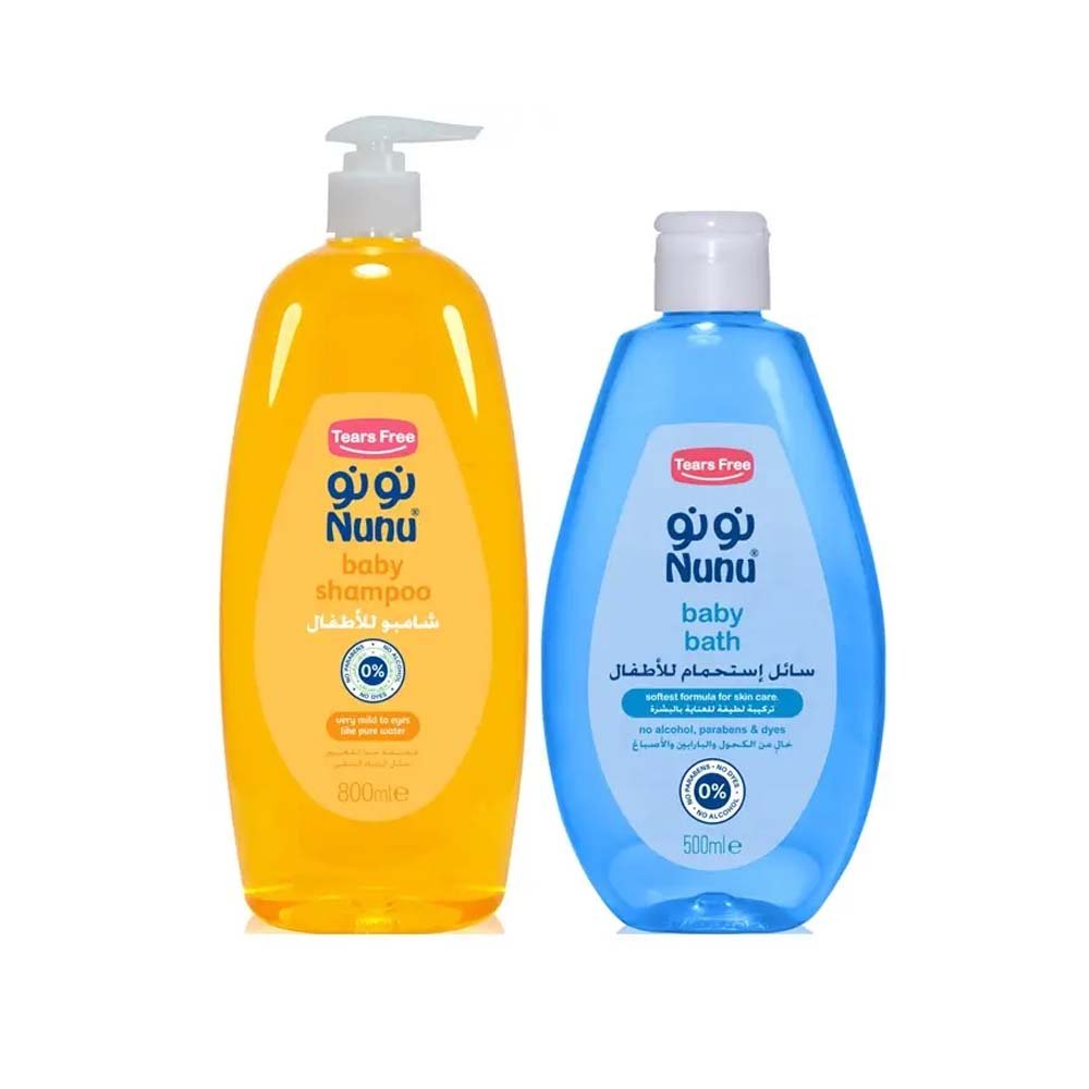 Nunu Value Pack Shampoo 800ml + Shower Gel 500ml