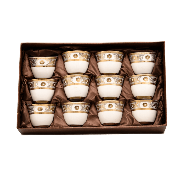 طقم فناجين قهوة 12 قطعة سيراميك - أنية المنزل