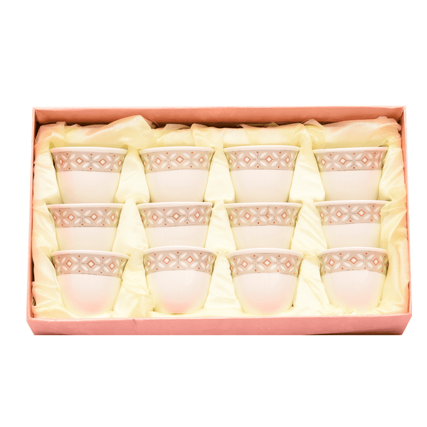 طقم فناجين قهوة 12 قطعة سيراميك - أنية المنزل