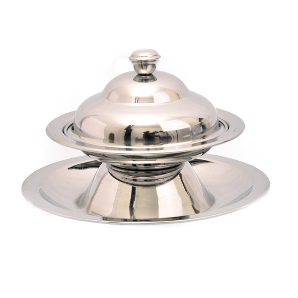 تمرية بغطاء ستانلس ستيل 16 سم - أنية المنزل