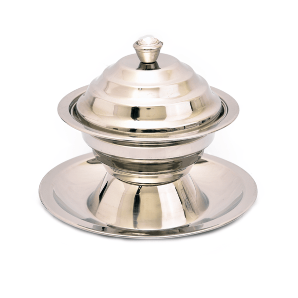 تمرية بغطاء ستانلس ستيل 14 سم - أنية المنزل