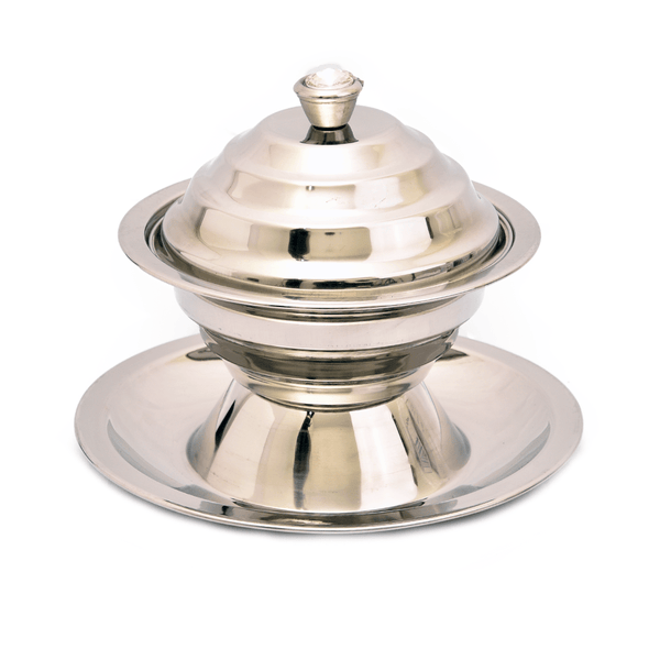 تمرية بغطاء ستانلس ستيل 16 سم - أنية المنزل