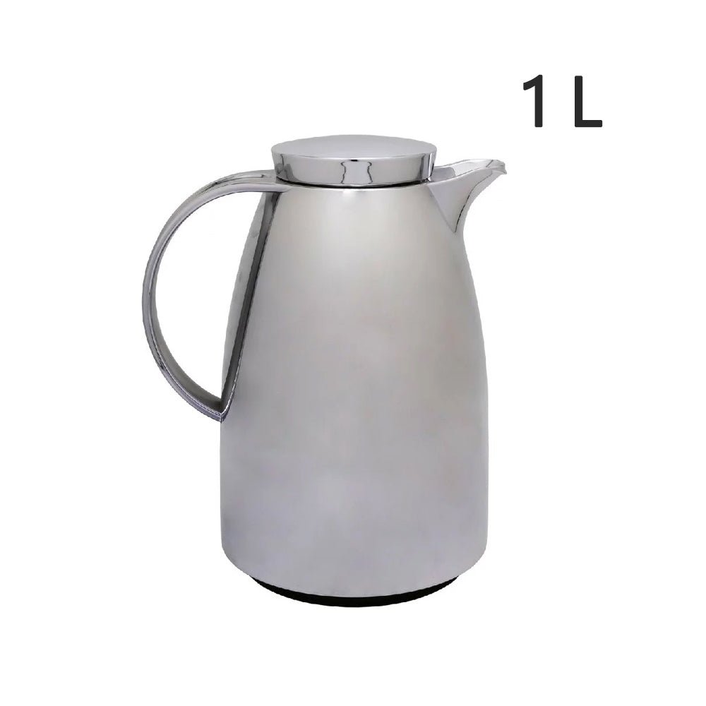 Basra 1L Shiny Silver Tea Thermos