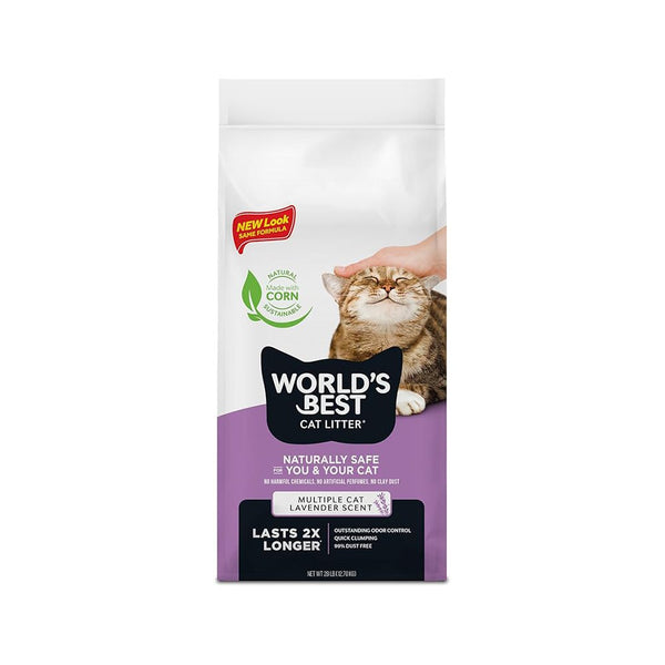 رمل قطط متكتل، رائحة اللافندر وورلدز بيست كات ليت  (28 رطل / 12.7 كجم)