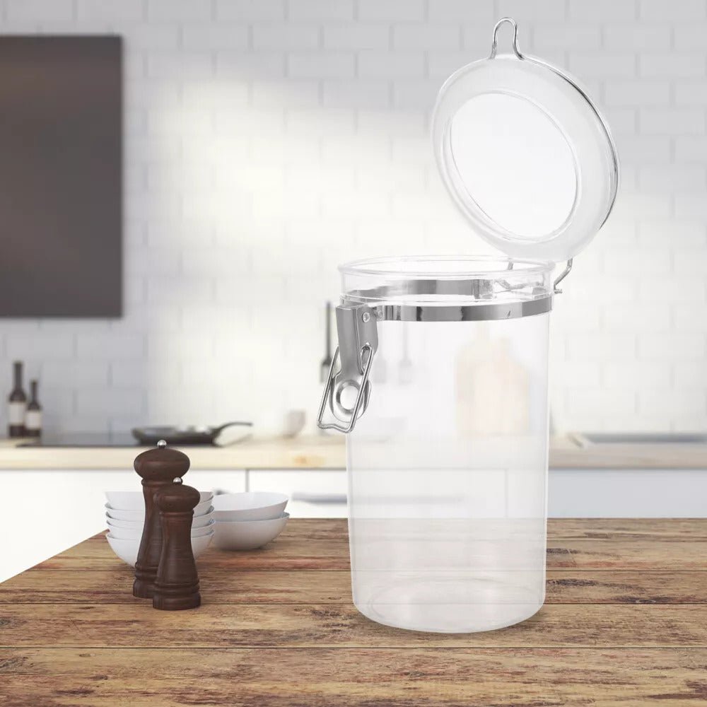 4-piece clear acrylic containers with lids