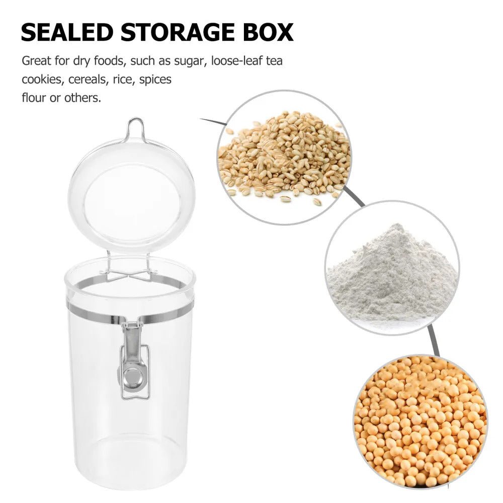 4-piece clear acrylic containers with lids
