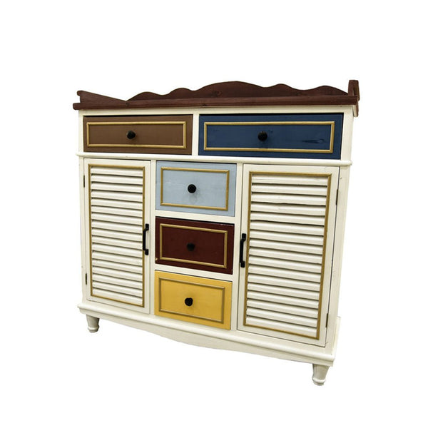 خزانة ذات ادراج خشبية انيقة