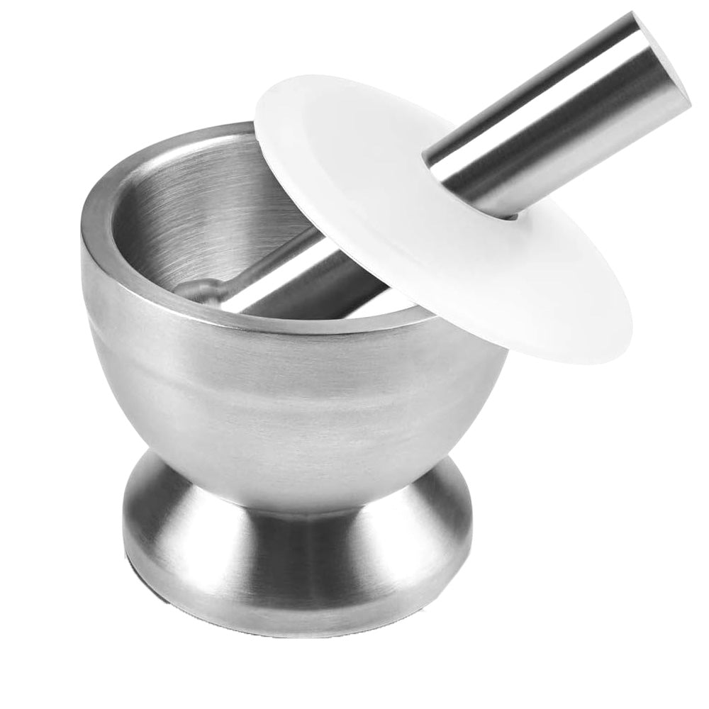 304 Stainless Steel Mortar and Pestle with Lid