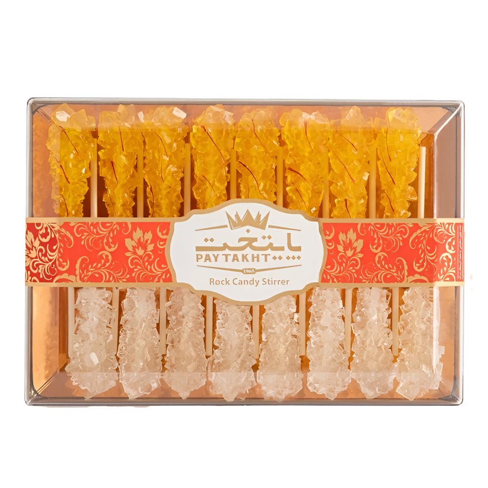 Rock sugar with saffron and white crystal, 20 sticks