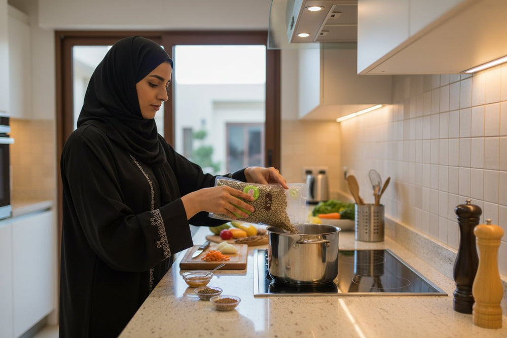 عدس أخضر عضوي من أبازير 1 كجم