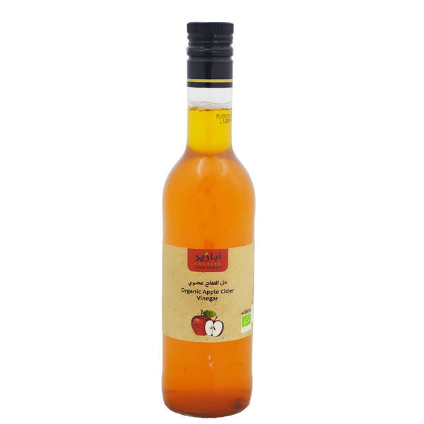 خل التفاح عضوي من أبازير 500مل