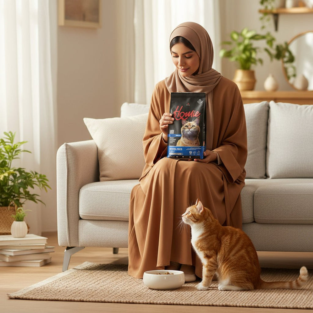 هومي طعام جاف للقطط البالغة المعقمة بنكهة الدجاج 1.5 كجم