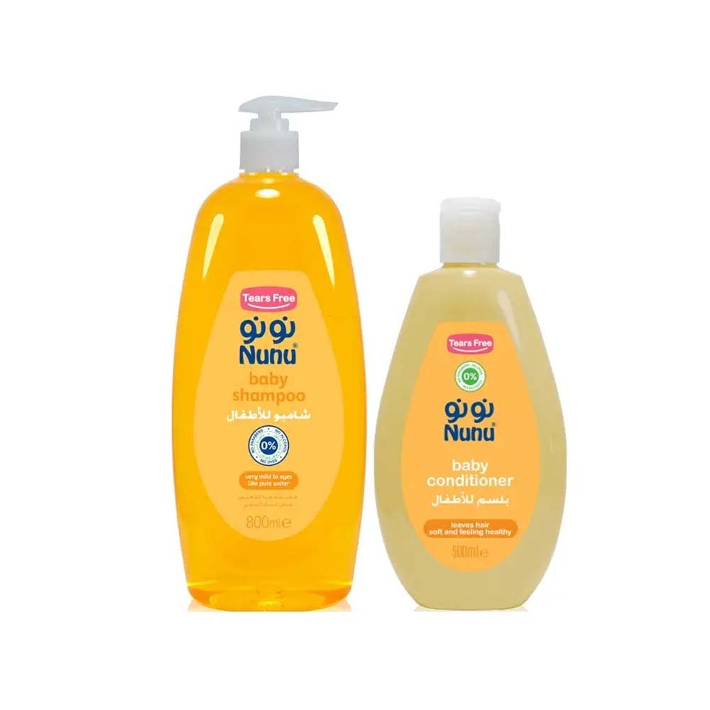 Nunu Kids Value Pack Shampoo 800ml + Conditioner 500ml