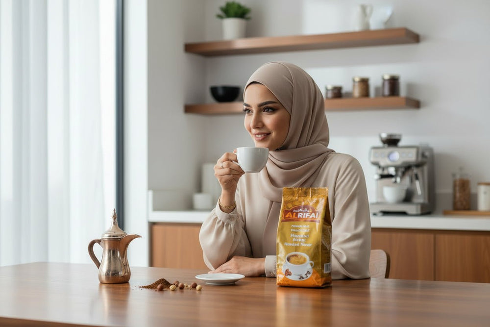 قهوة الرفاعي الفرنسية بنكهة البندق  250 جرام