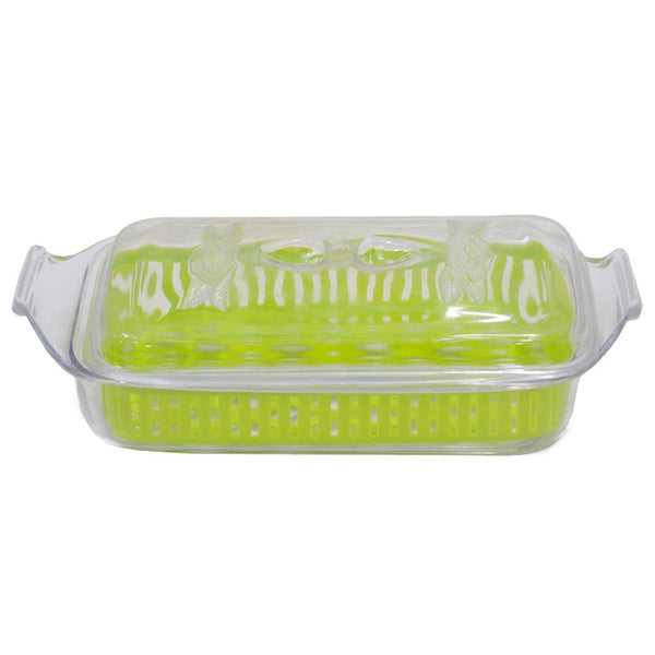 منظم ادوات مائدة بلاستيك بغطاء