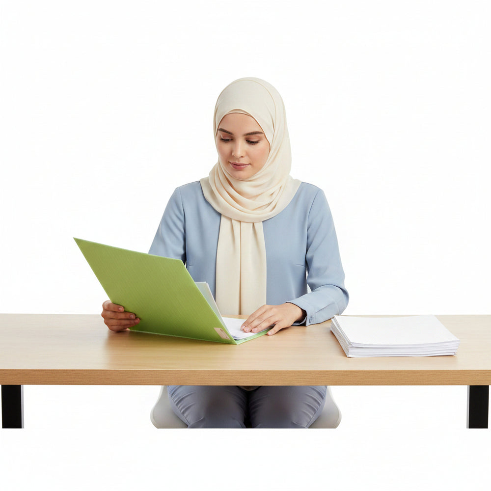 ملف بلاستيكي لحفظ الأوراق متعدد الألوان 31×22.5 سم