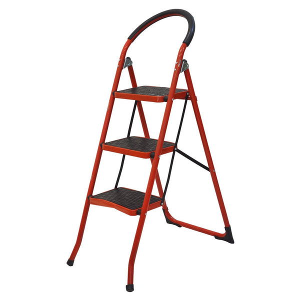 سلم معدني قابل للطي ثلاثي الدرجات