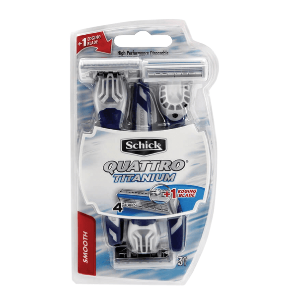 3 ماكينات حلاقة يدوية 4شفرات رجالية - أنية المنزل