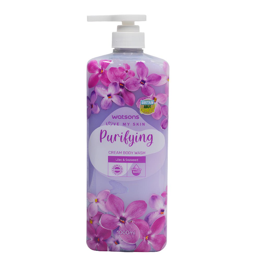 Watsons Purifying Body Wash with the Refreshing Scent of Lilac &amp; Seaweed 1000ml