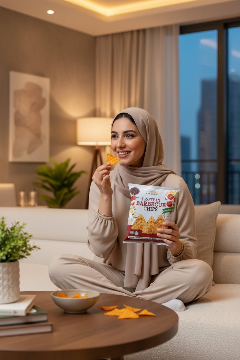 رقائق بروتين بنكهة الباربكيو 60 غرام