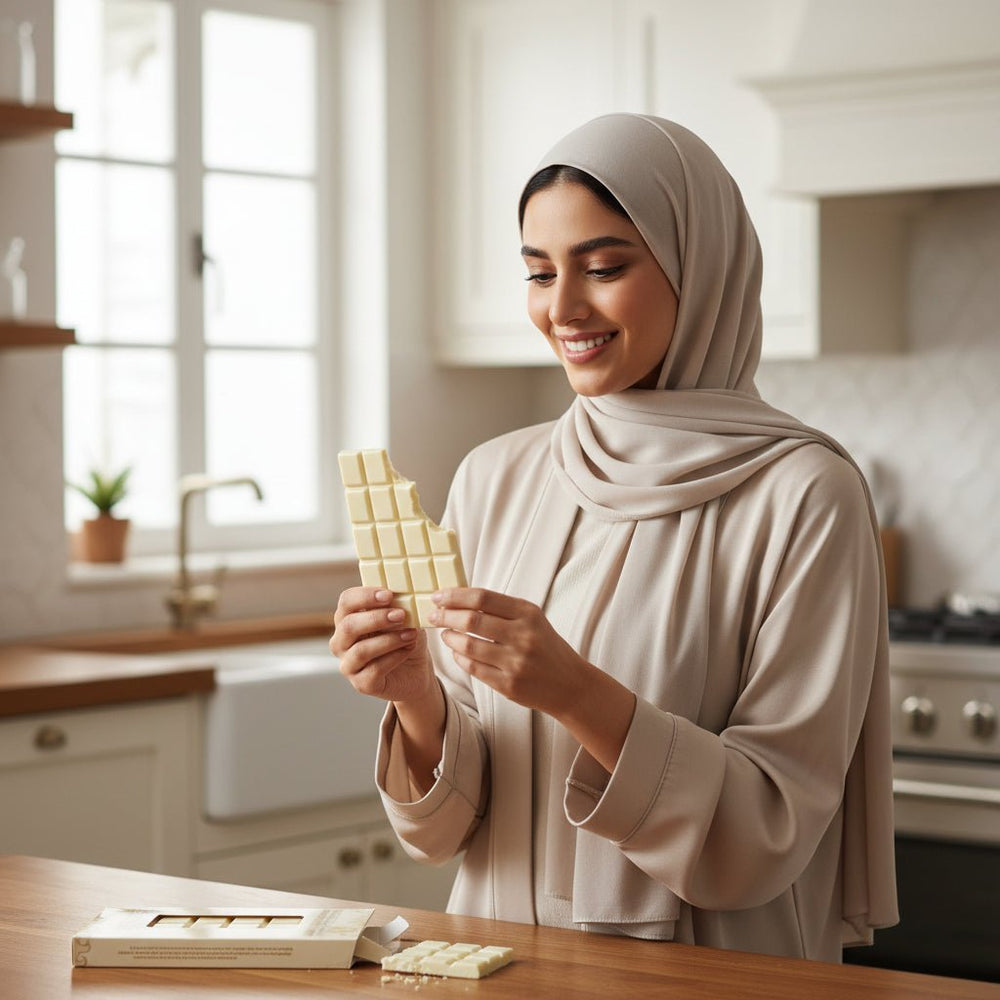 شوكولاتة مون البيضاء كاملة الدسم 400 جم