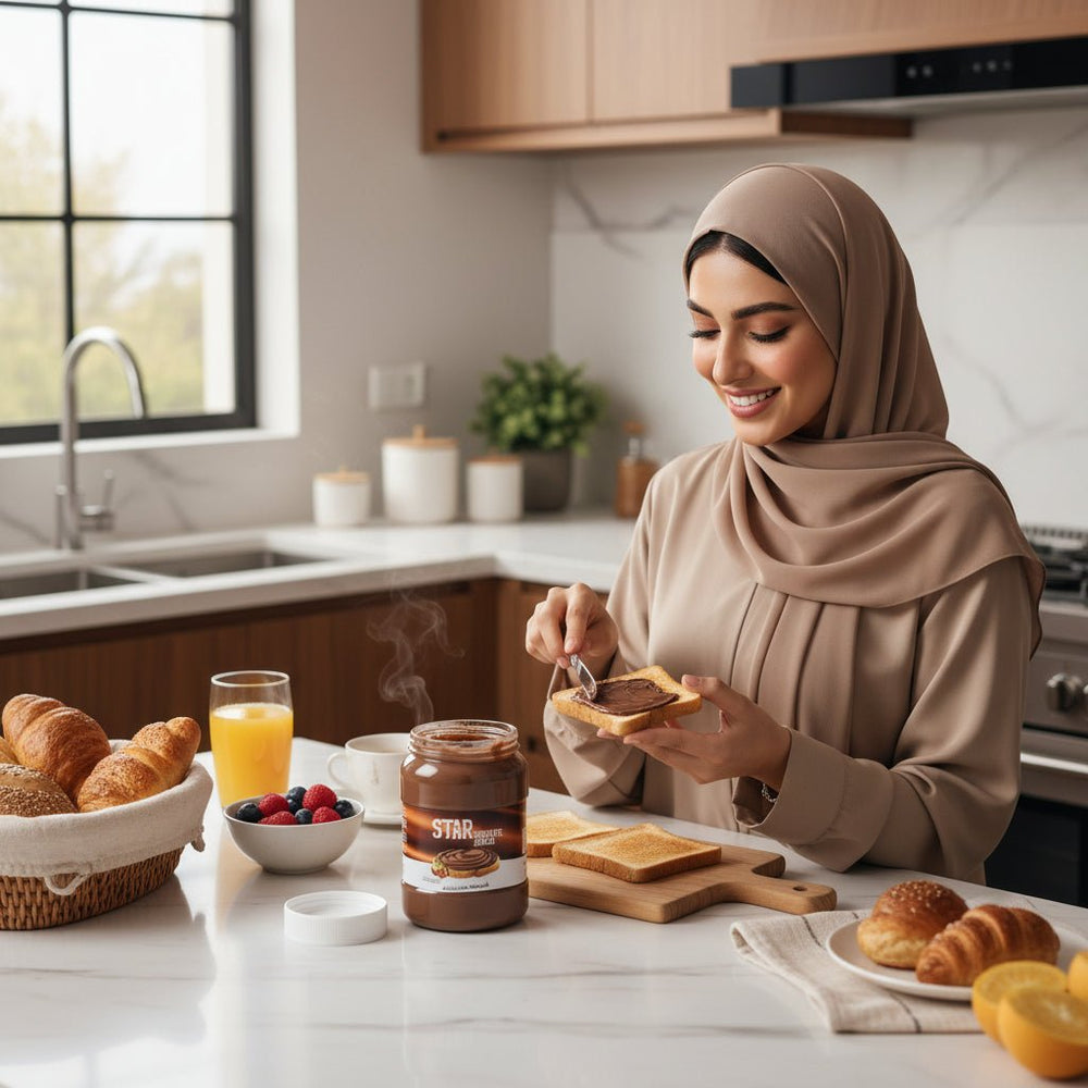 سبريد شوكولاتة بالبندق قابلة للدهن 1 كجم من Star Food