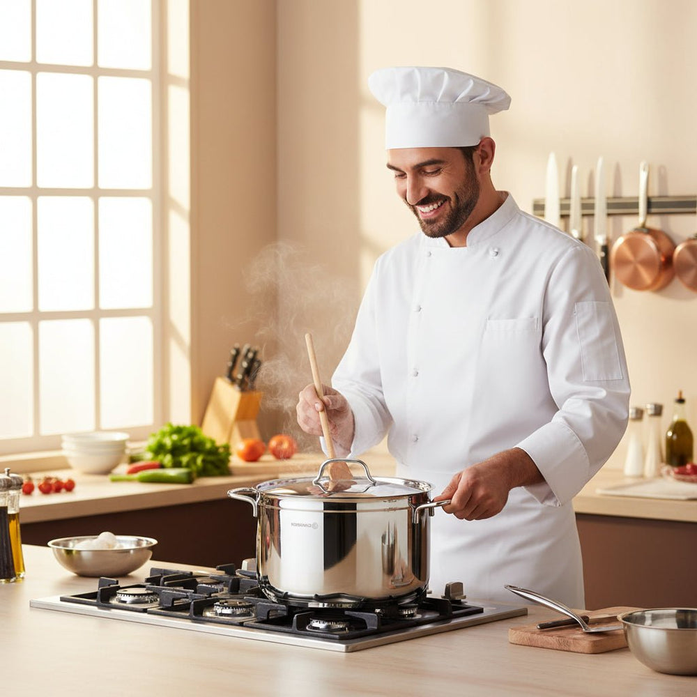 قدر طهي كوركماز ألفا حجم 6.8 لتر من الستانلس ستيل