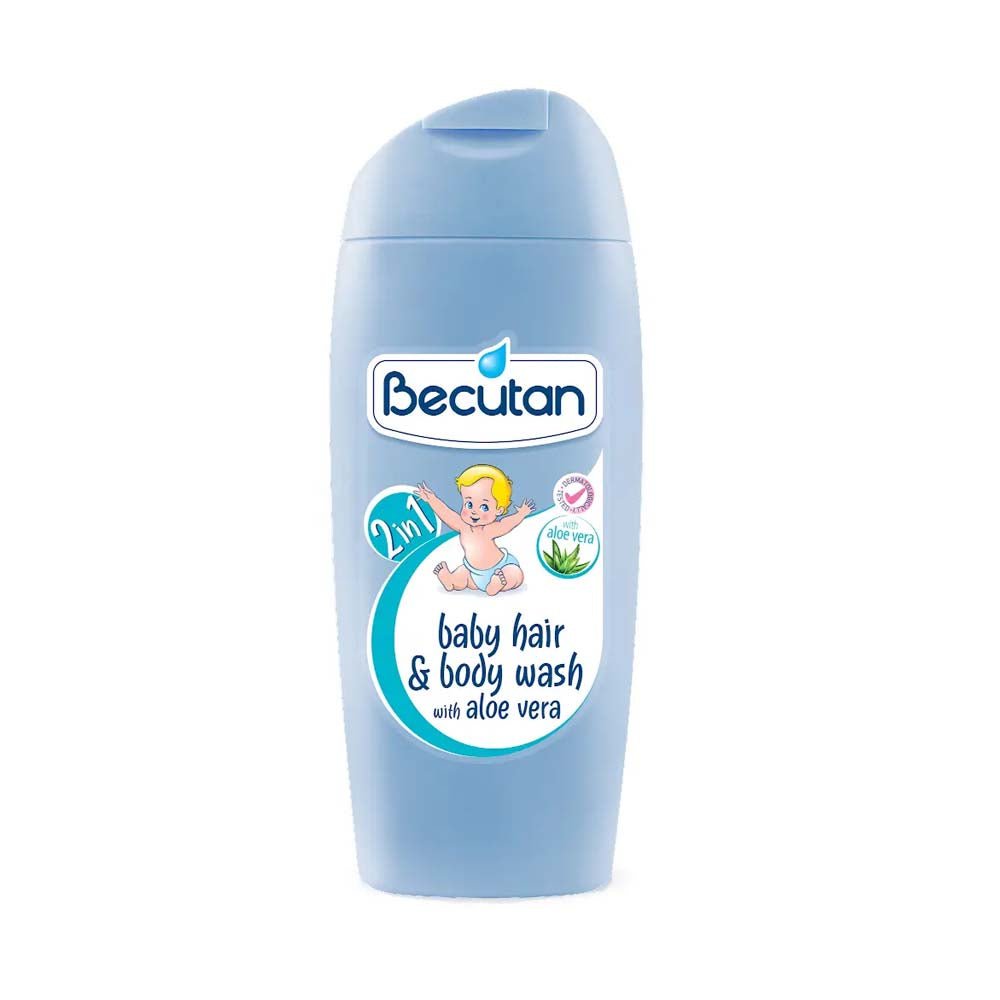 Becutane 2 in 1 Aloe Vera Body &amp; Hair Shower Gel 200ml