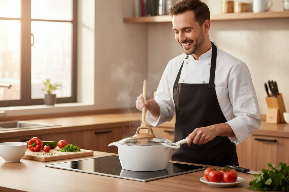 قدر سيراميك كوركماز جوستو – سعة 6.5 لتر، مقاس 26 × 13 سم، غير لاصق ومقاوم للخدش