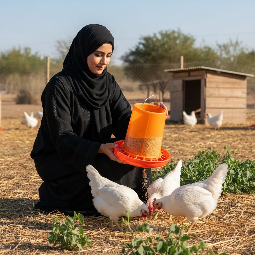 معلف لتغذية الطيور بلاستيك عالي الجودة 10 كغ