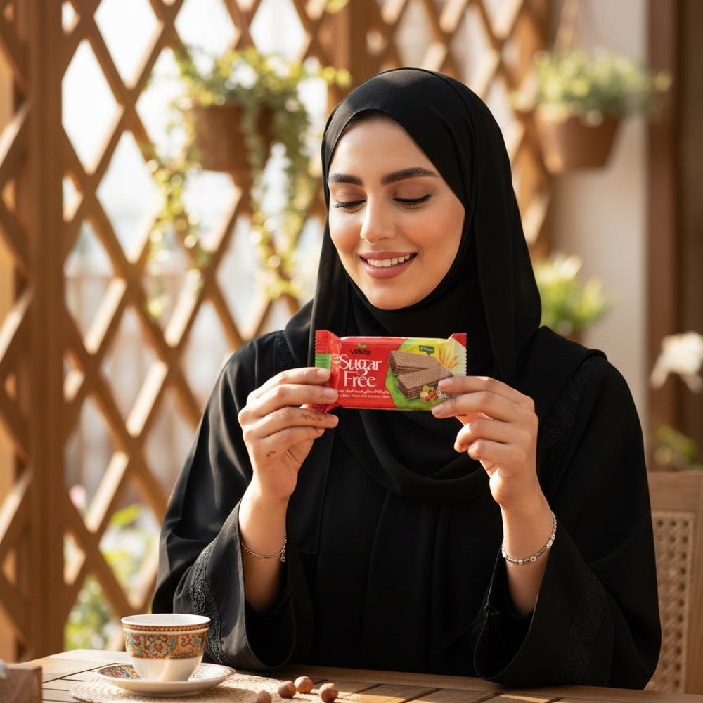 ويفر بالكاكاو محشي بكريمة البندق من فيردي 60 جرام